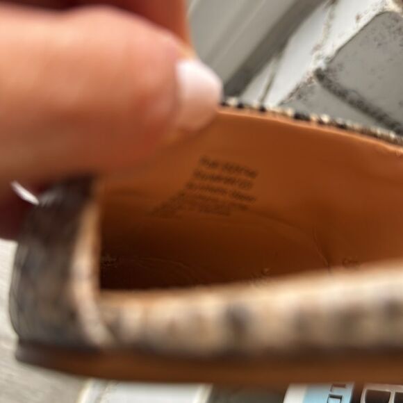 J.crew Women d'Orsay flats Pointed Size 8.5 Grey Black Cream Classic - Picture 4 of 6